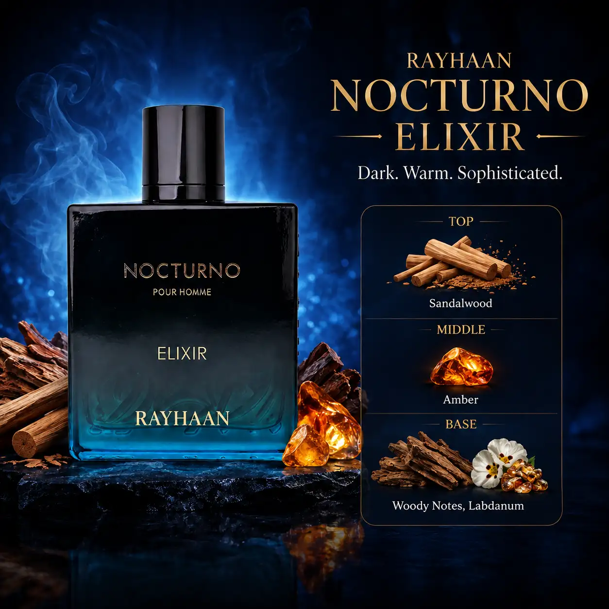 Rayhaan Nocturno Elixir EDP  100ml image 3