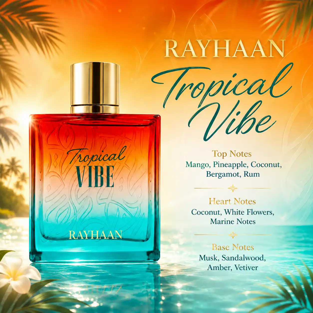 Rayhaan Tropical Vibe EDP 100ml image 3