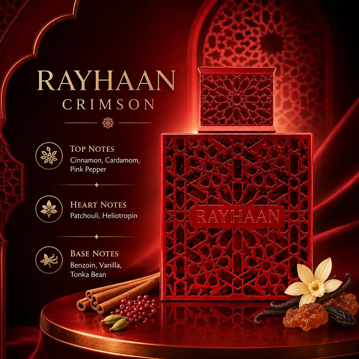 Rayhaan Crimson EDP 100ml image 3